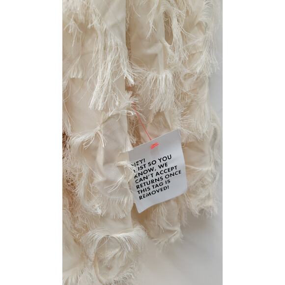 ASOS EDITION Textured Cinched Pleat Waist Mini Dress in stone Size 6 - Picture 7 of 12